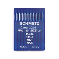 SCHMETZ sewing machine needles CANU 20:05,134R,SY 1955,DPx5,135x5 SIZE 180/24